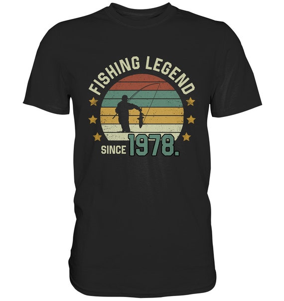 Fly Fishing Angler Vintage Retro Look' Men's V-Neck T-Shirt