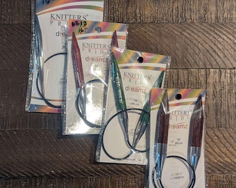 Knitter's Pride/KnitPro dreamz 16"/40 cm circular needles, US 11, 13, 15, 17