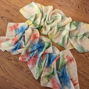 Hand-dyed Silk Scarf