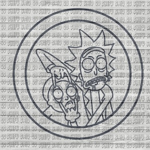Rick en Morty SVG, Cricut SVG, Halloween SVG, Silhouette, Cut-out, Open Your Eyes Morty!