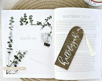 Christian wood bookmark