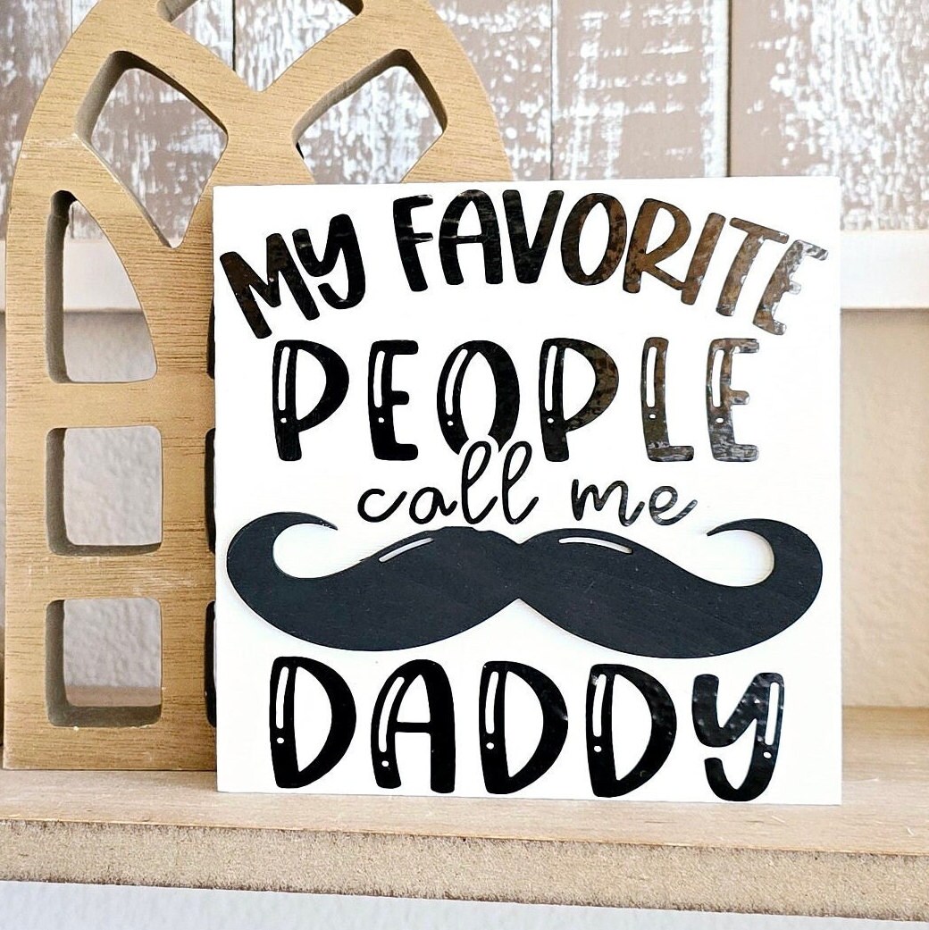 Pop Daddy Signs Fathers Day Minis, Laser Cut Wood Signs, Poppa, Grandpa, Dad, Daddy - Etsy