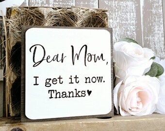Mom mini sign, neutral, rustic decor, Mother Day gift ideas, mom present