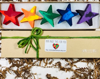 Glitter Star Crayon Set