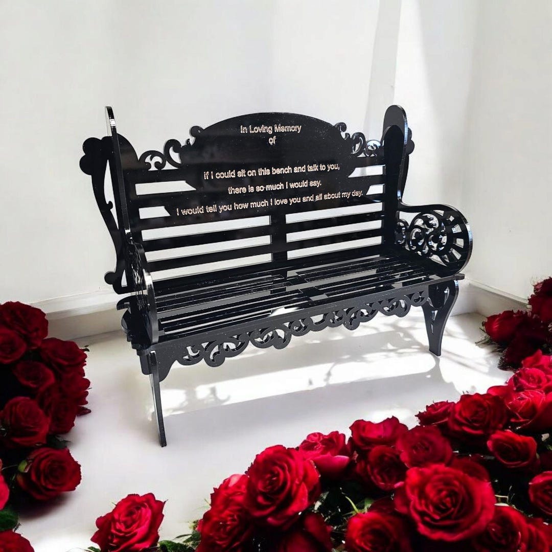 In Memory, Memorial Bench, Memorial Decoration, Personalised Memorial ...