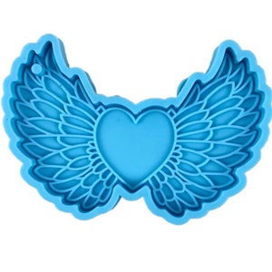 Heart Wings Pendant Silicone Mould DIY Crafts Jewellery Casting Tool Keychain Epoxy Resin Mould