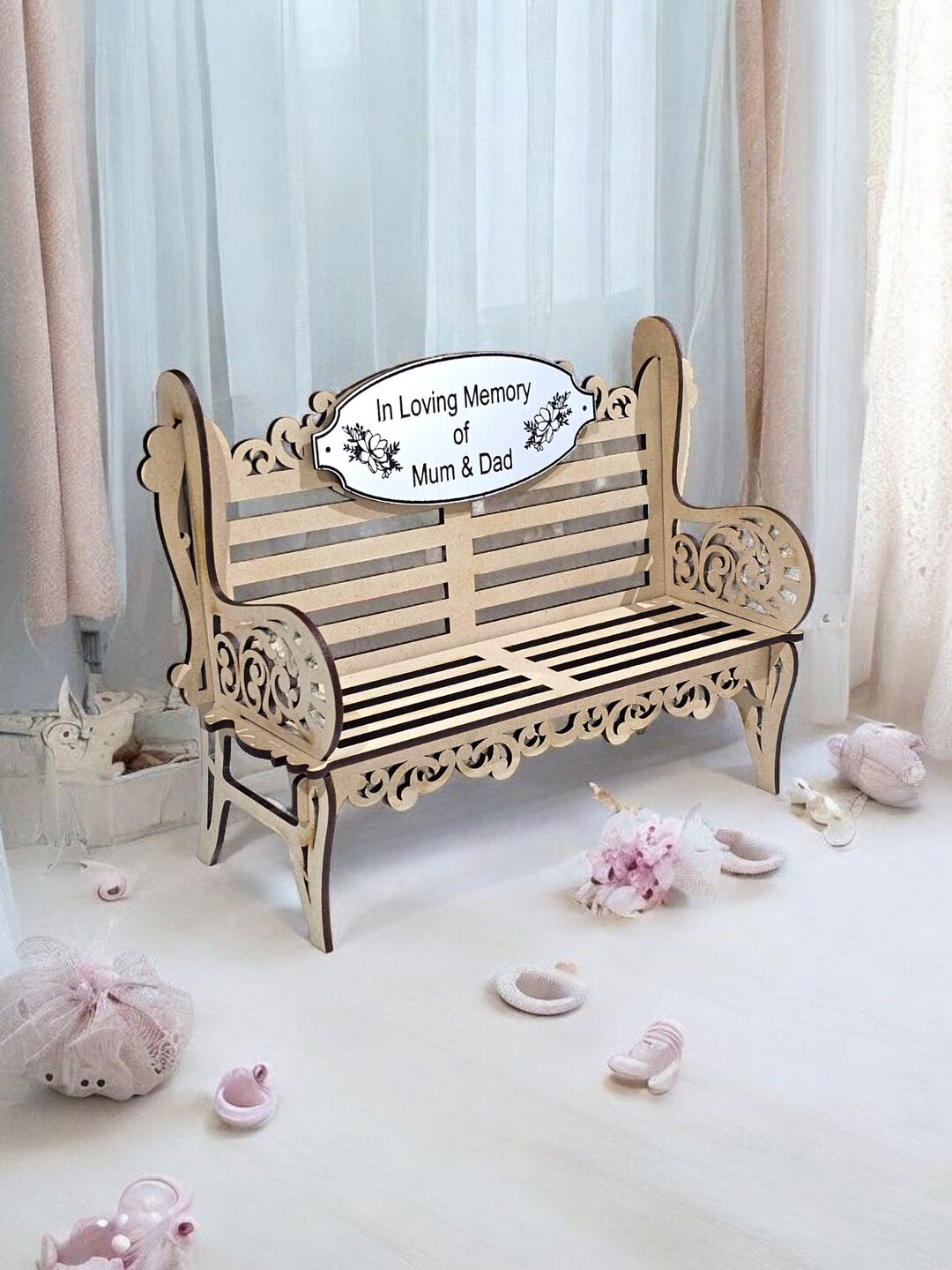 In Memory, Memorial Bench, Robin, Memorial Decoration, Personalised ...