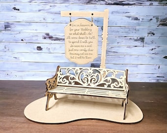 Wedding memorial centerpiece, loved ones in heaven, save a seat Wedding memorial, wedding decor, memorial
