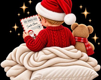Christmas letter boy digital download