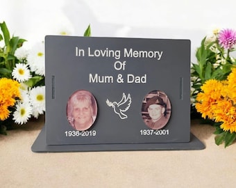Personalised Temporary Grave marker, Personalised memorial, loved one in heaven.