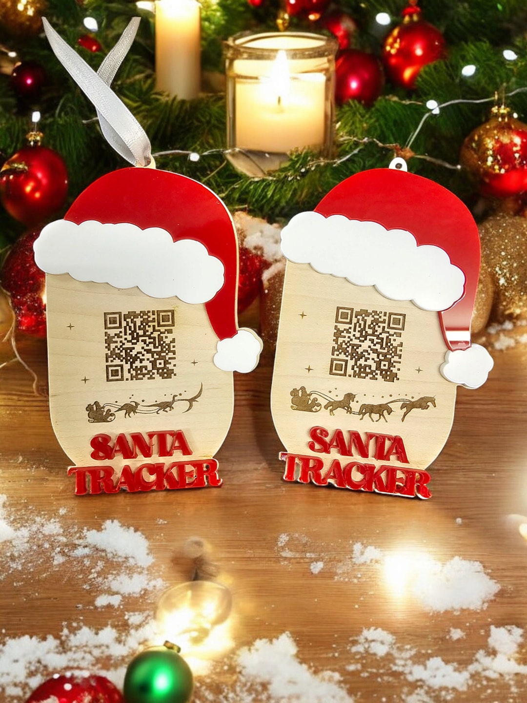 QR Code Santa Tracker: Christmas Decoration - Etsy
