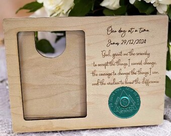 Personalised Recovery Token Display Clock - Chips - Personalized