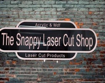 Personalized Acrylic Railway Sign: 3D Bar, Wedding, Garden Plaque