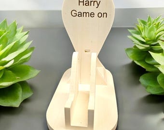Personalized Wooden Headphone & Controller Stand: Gamer Gift