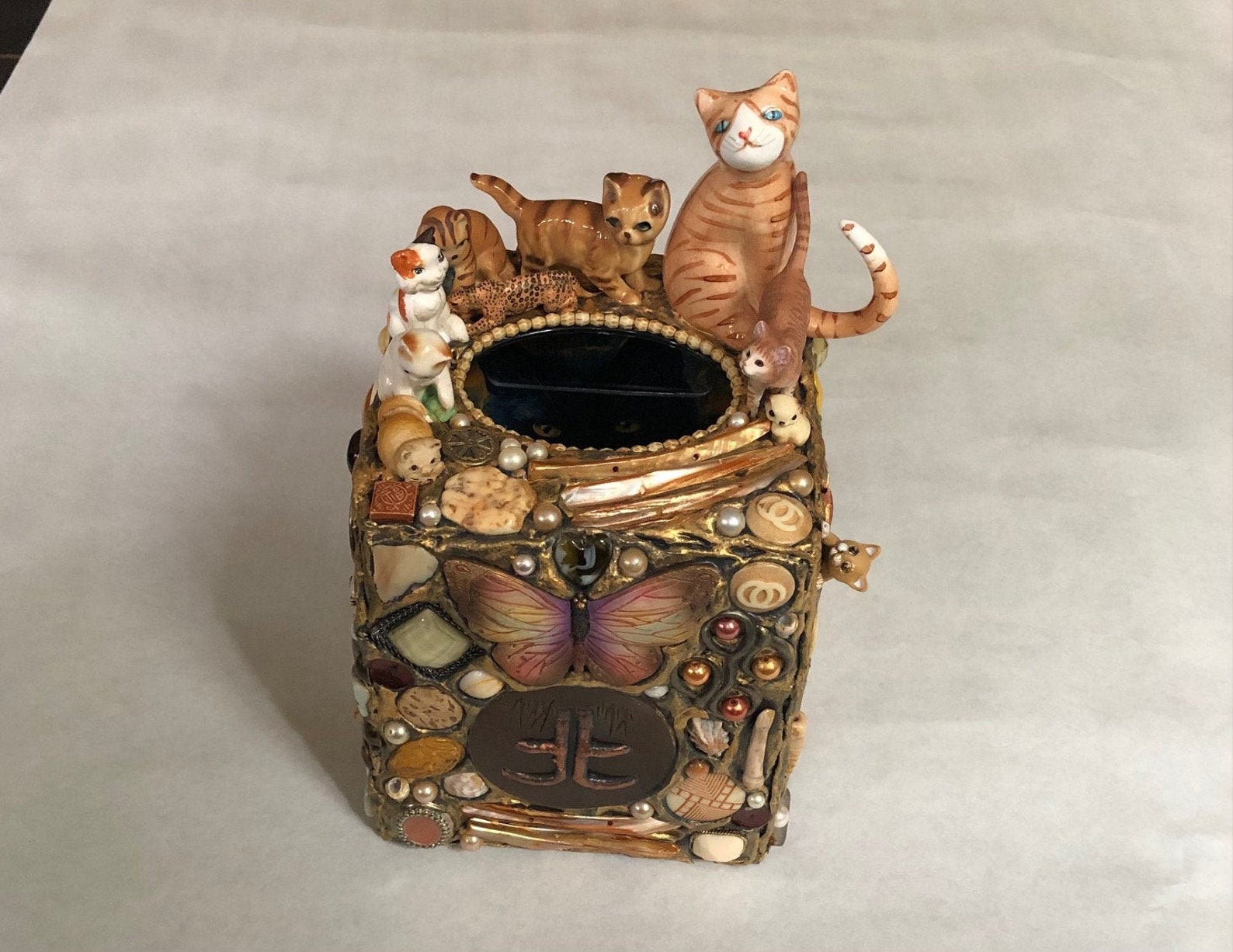 Cat Tissue Holder Etsy