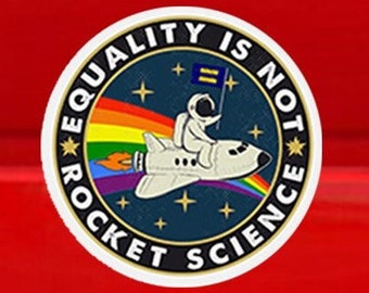 Car Magnet Equality is not Rocket Science | Bumper Magnet | FREE SHIPPING (USA)