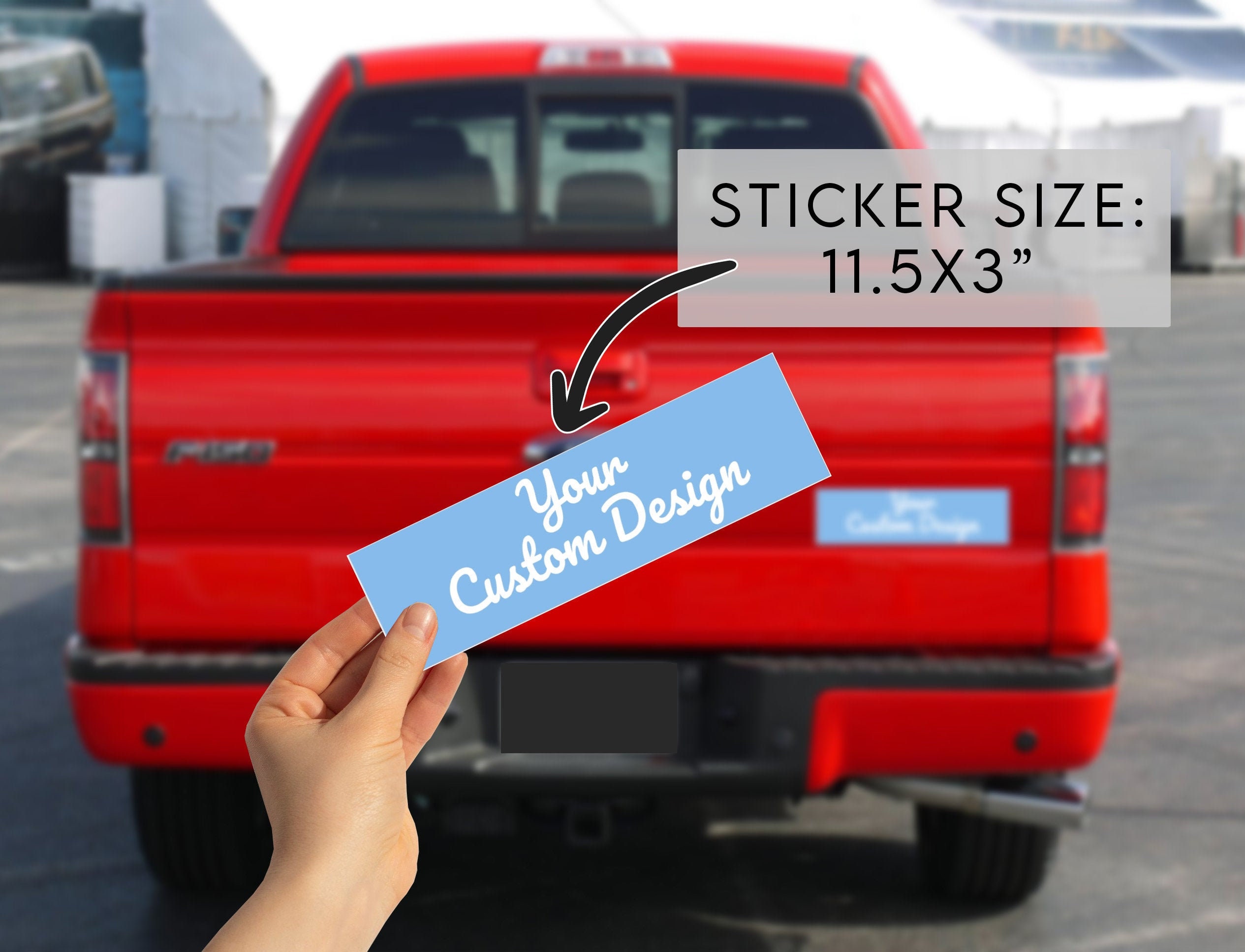 Custom Bumper Sticker Personalized Decal Etsy