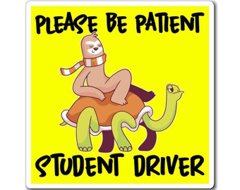 Student New Driver Car Magnet Decal