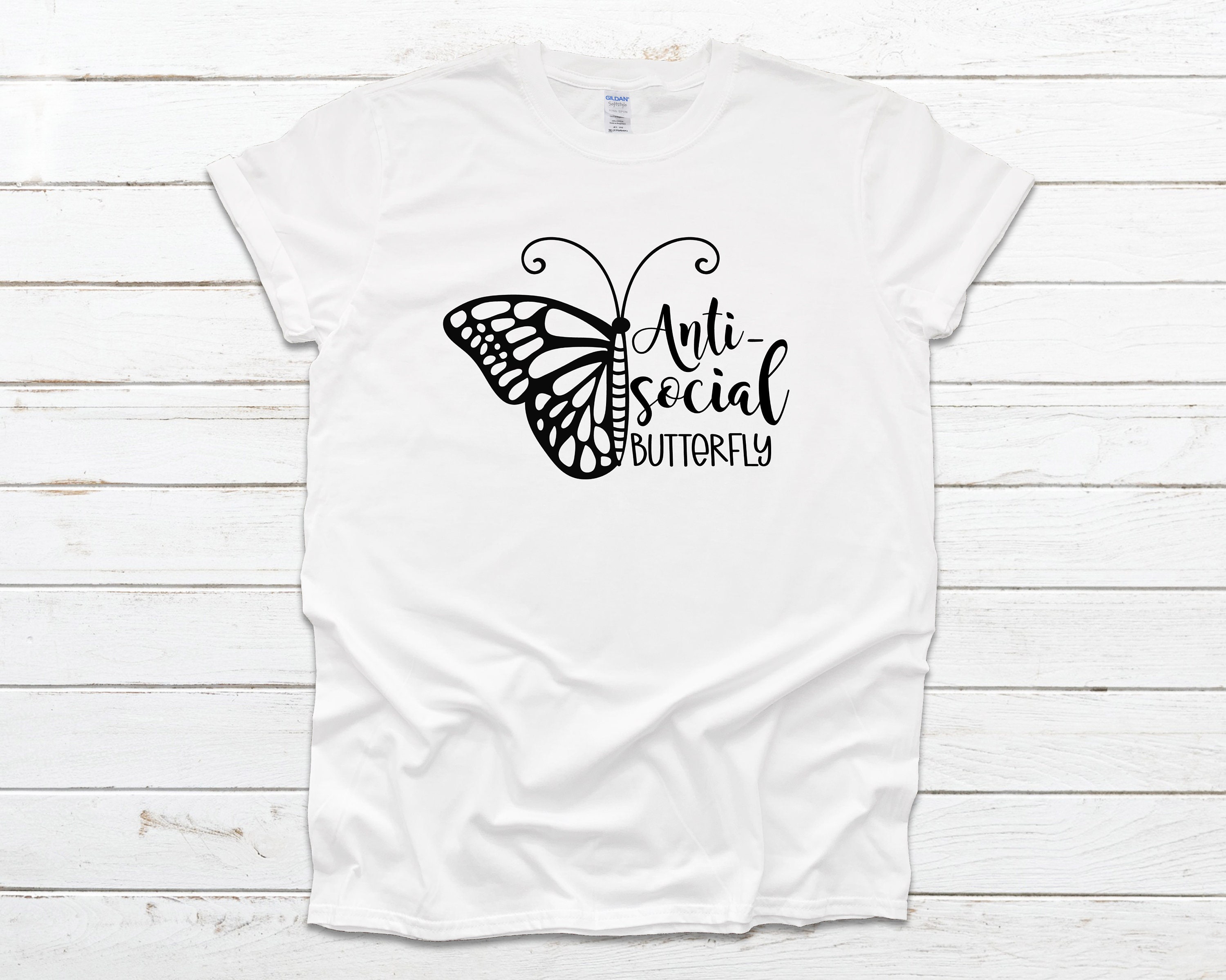 Anti Social Butterfly T Shirt Funny Mother's Day Gift - Etsy