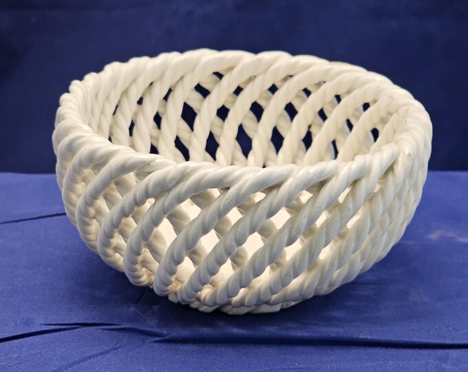 Ceramic Open-weave Lattice Decorative Bowl - Etsy