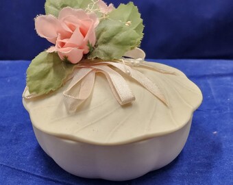 Vintage Valentino Collection Bone China Trinket Box