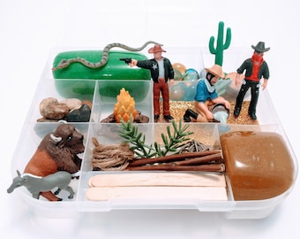 Cowboy Play Dough Kit Cowboy Toys Western Playdough Cowboy Playdough Kit Western Sensory Toy Gift For Boy Toy Western Birthday Party