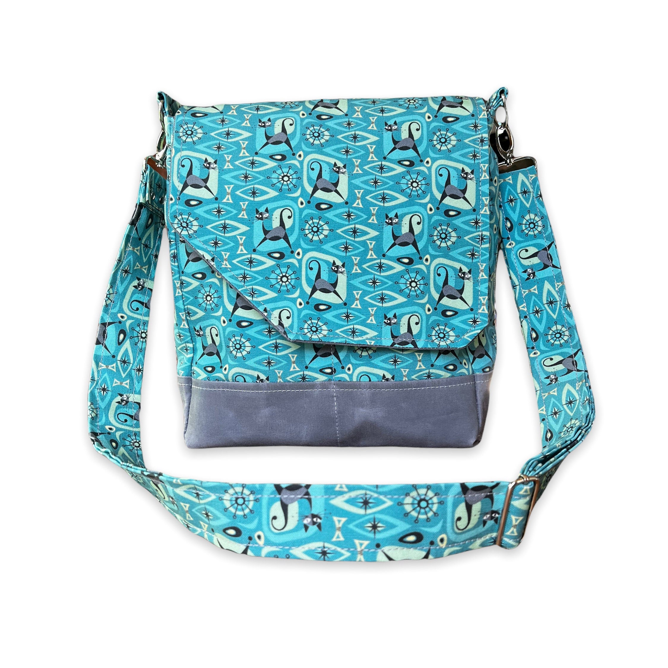 Mod Meow Large Project Bag - Free Project Bag Pattern