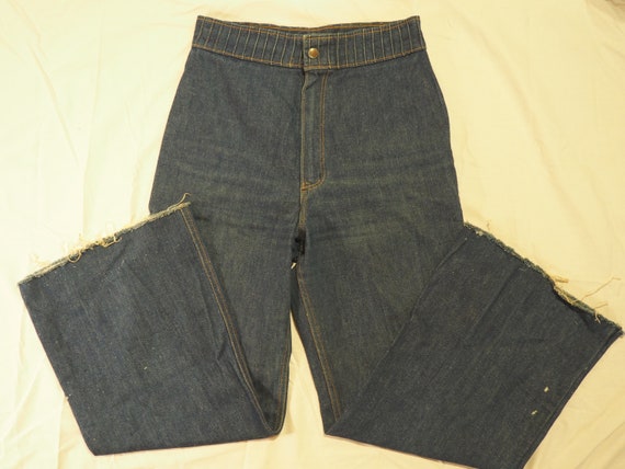 Authentic Vintage 60s 70s Wrangler Dark Wash High