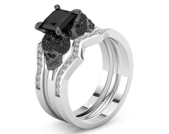 Black diamond skull wedding ring-porn pic