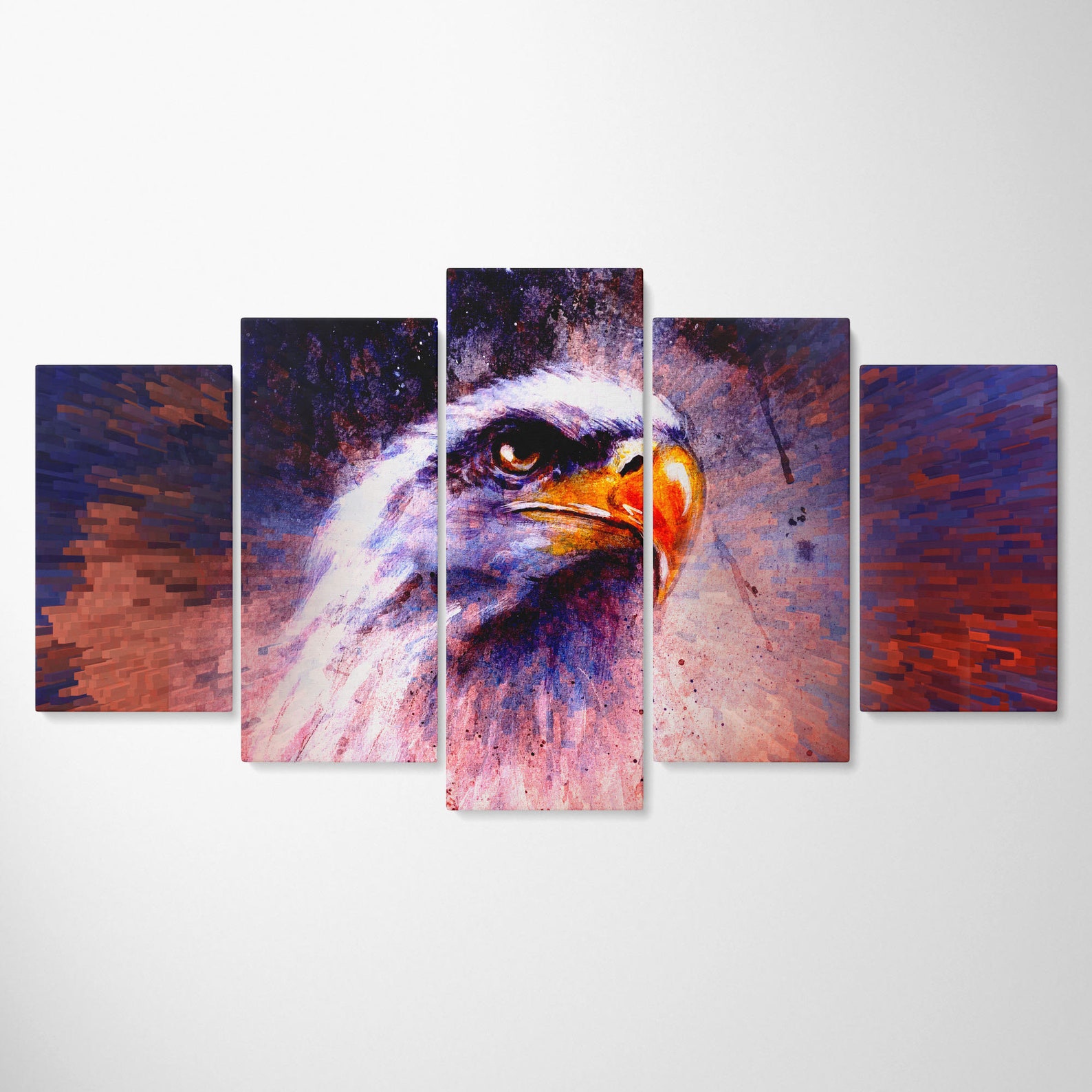 American Bald Eagle Artistic Eagle Wall Décor Eagle Etsy UK