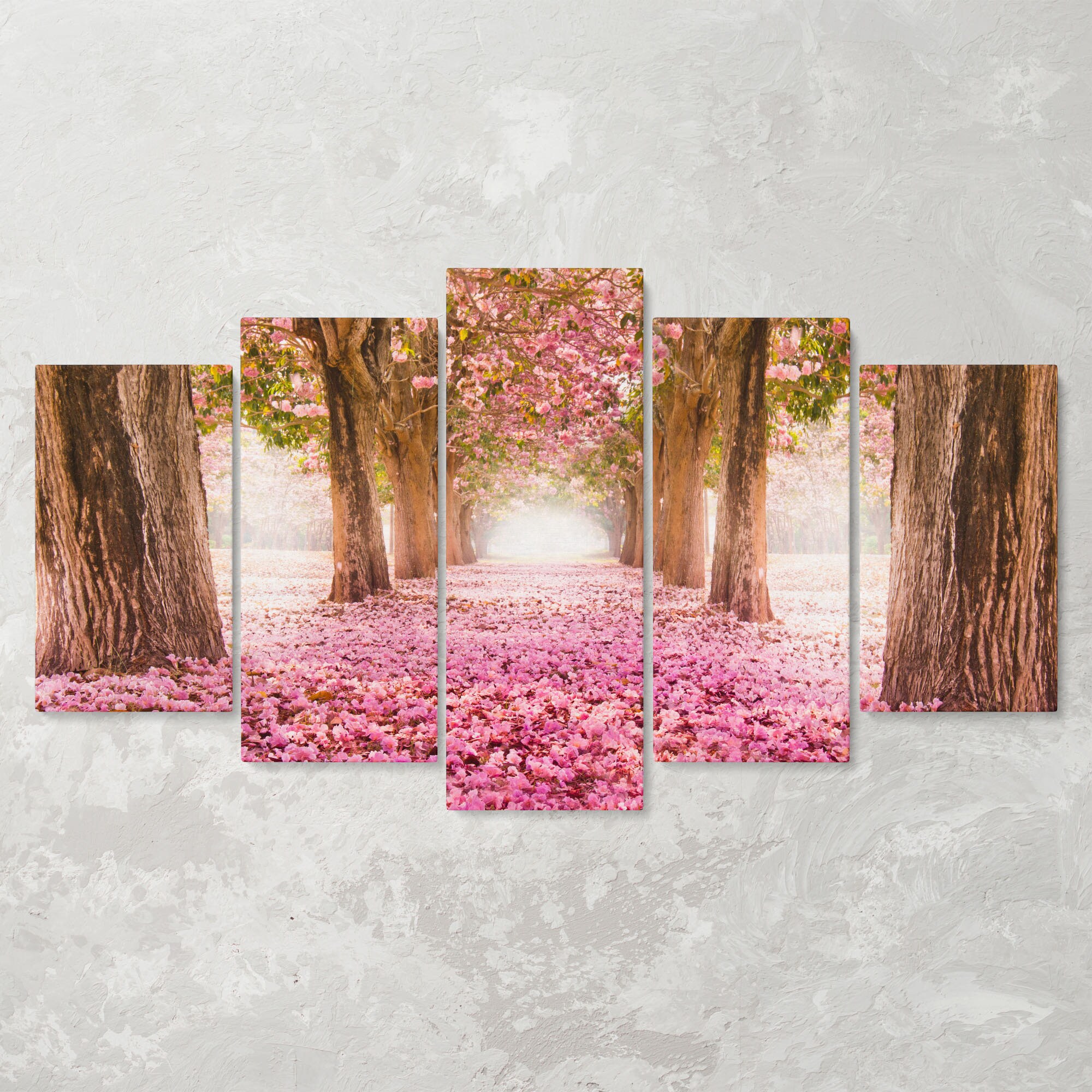 Cherry Tree Blossoms Cherry Blossom Wall Art Spring Forest Etsy UK