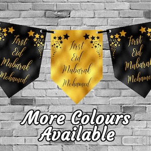 EID Mubarak Personalised Bunting Any Wording Any Colour