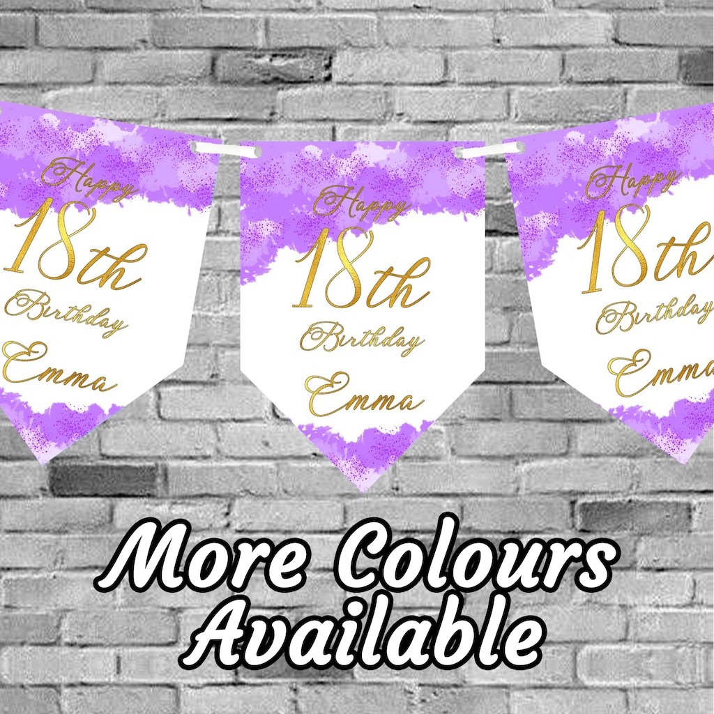 2 Striscioni Personalizzati Per Compleanno 0,6x1,8 M - Decorazioni Per Feste 1° 18° 21° 30° 40° 50° 60° 70° 80° Anniversario