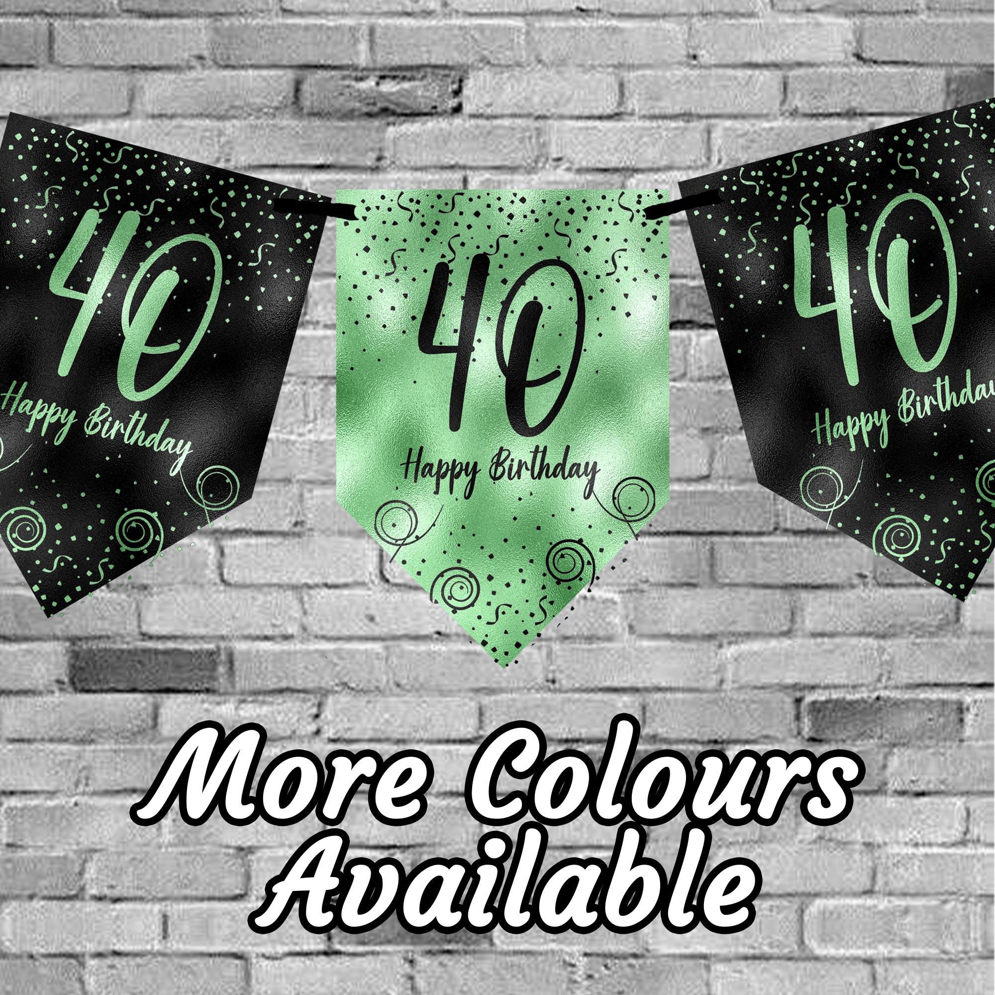 Custom Age Bunting Personalised Rose Gold Birthday Bunting Banner - Customize For 18th, 21st, 30th, Any Age! Custom Birthday Banner - Foto 7