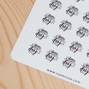 Waschtag Sticker: Funktionale Doodle Sticker