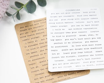 Affirmation Stickers: Motivational Quote Planner Stickers