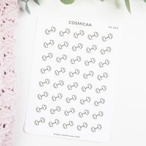 Dumbbells - Planner stickers, functional planner stickers, dumbbell stickers, gym stickers, workout, health stickers, self-care stickers