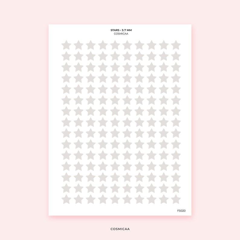 Star Planner Stickers | Minimal Star Icons for Planners & Journals - Etsy