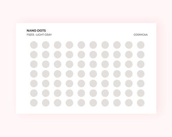 Nano Dot Planner Stickers | Tiny Functional Dot Stickers for Planners