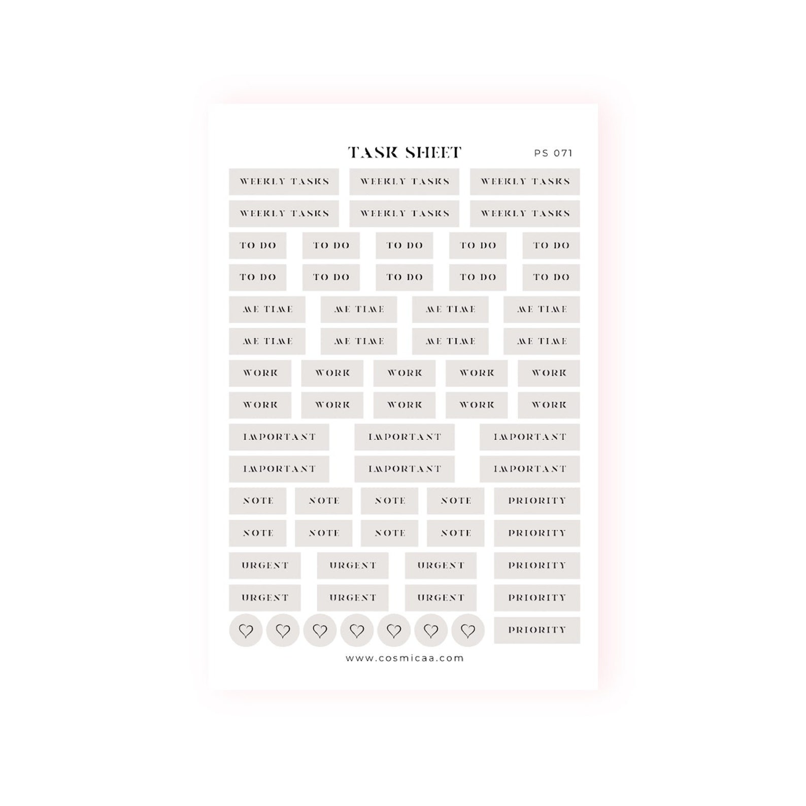 Task Sheet Planner Stickers Functional Planning Functional - Etsy