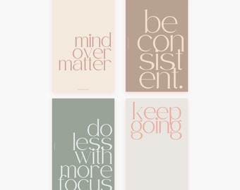 Mindfulness Journal Cards: Empowering Quote Planner Cards