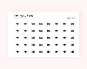 Mini Meal Planner Stickers: Food Icons