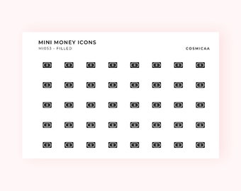 Mini Money Icons: Planner Stickers