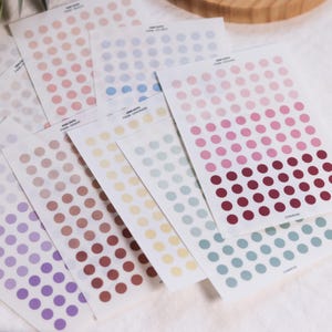 Mini Planner Dots Stickers | Små funktionella prickklistermärken för färgkodning