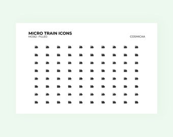 Micro Train Planner Stickers: Hobonichi Travel Stickers