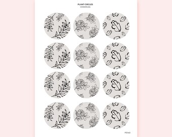 Plant Circles - Planner Stickers