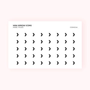 Mini Arrow Planner Stickers: Functional Journal Icons