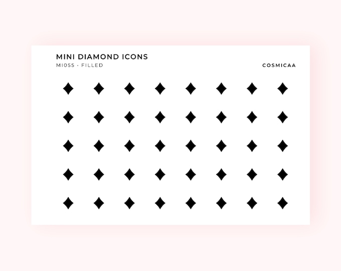 Single Mini Icons Stickers Vol.4 | Transparent Cute Mini Icon Stickers ...