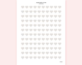 Heart Planner Stickers | Minimal Heart Icons for Planners & Journals
