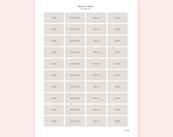 Beauty Planner Stickers - Self-Care & Skincare Labels
